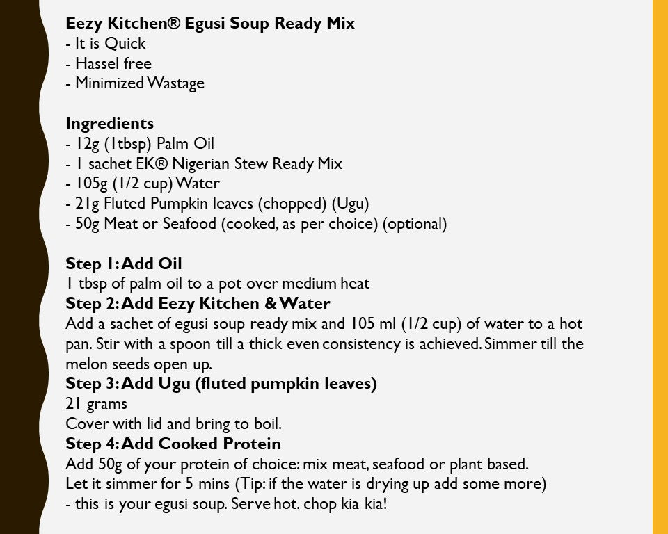 Egusi Soup Ready Mix