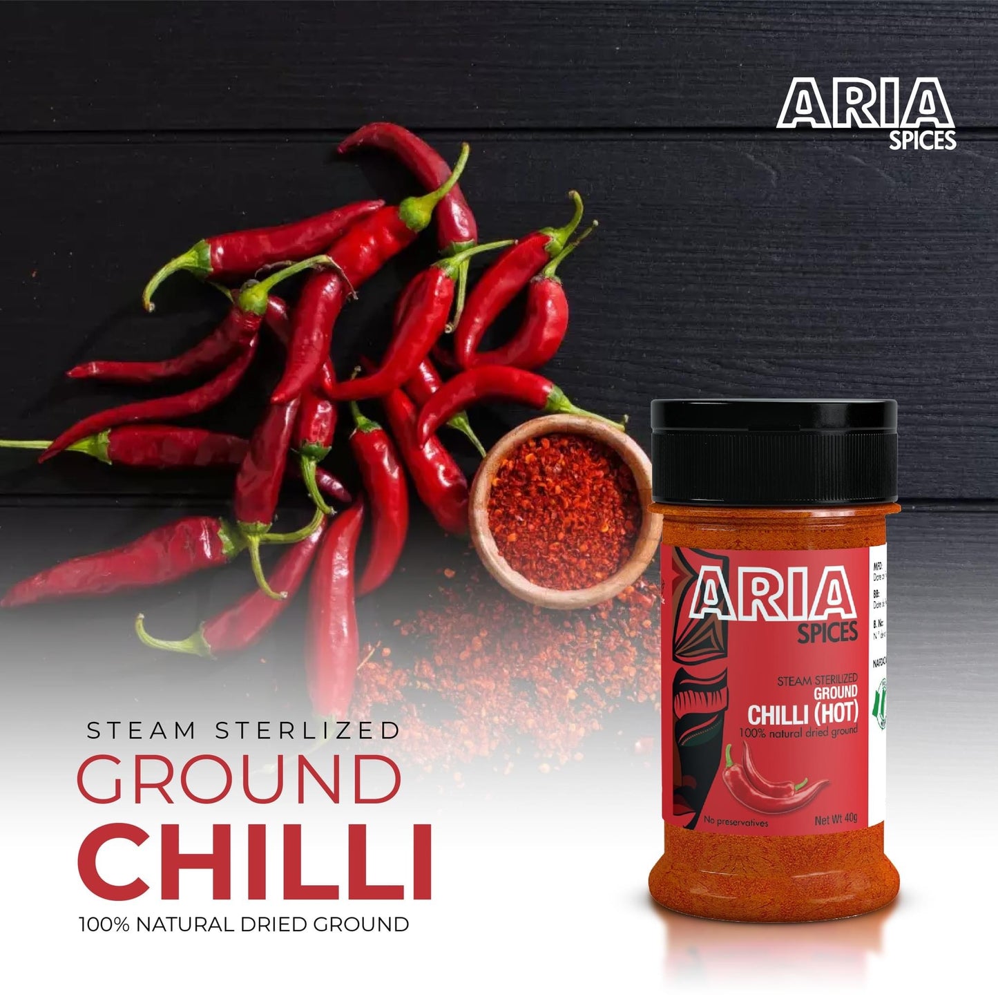 Aria Spices - Chilli (Hot) powder