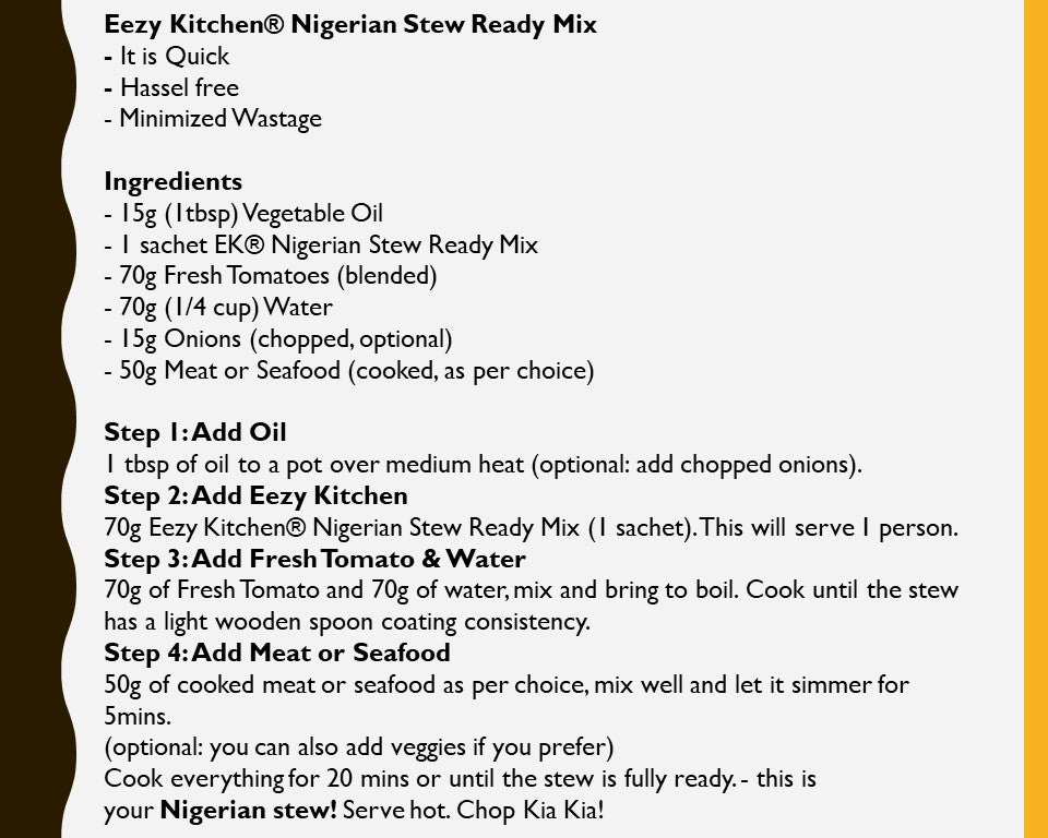 Nigerian Stew Ready Mix
